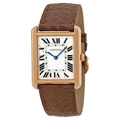 bracelet cuir montre cartier femme|cartier watches en cuir.